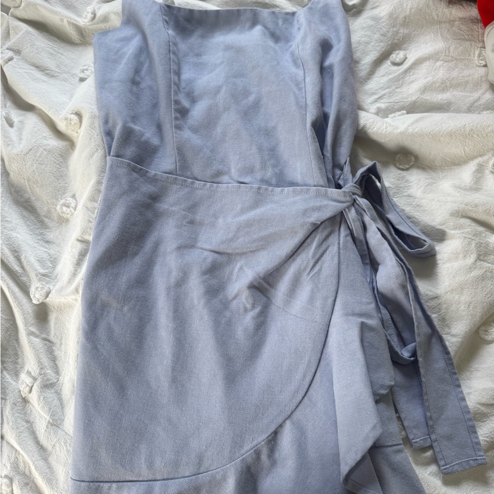Princess Polly Light Blue Strapless Dress